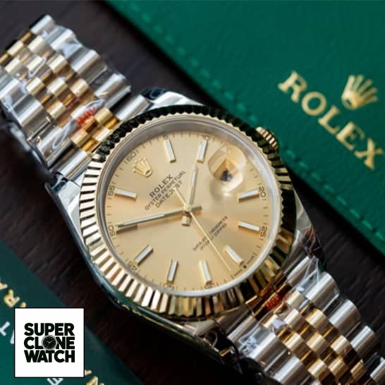 rolex champagne dial 116233 replica 1