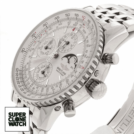 breitling navitimer olympus a19340 white dial replica left
