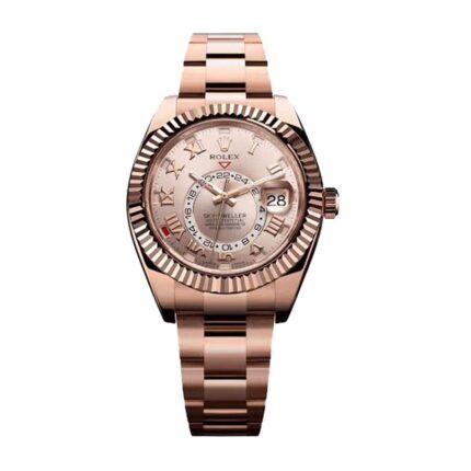 Rolex Sky Dweller Everose Gold Sundust Dial 326935 Replica 1