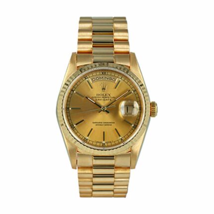 Rolex Day Date Yellow Gold Champagne Dial 228238 Replica 1