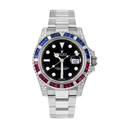 Rolex Gmt Master Ii 116710 Diamond Black Dial Replica 1 1