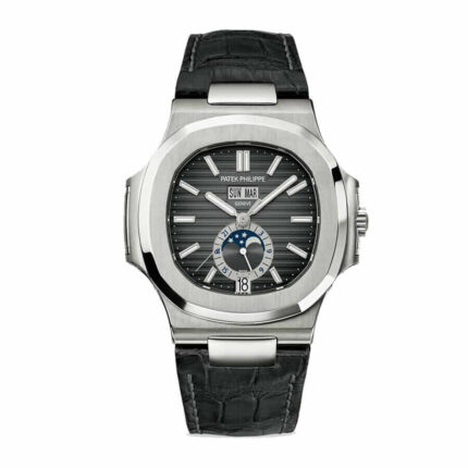 Patek Philippe Nautilus Grey Leather 1