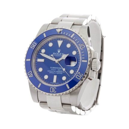 002 Rolex Submariner Smurf 18k White Gold Gents 116619LB 1