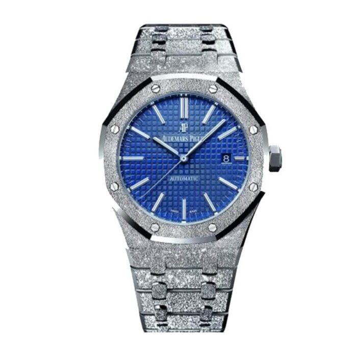 audemars-piguet-royal-oak-frosted-gold-blue-dial-automatic-15410bc-replica-1 Audemars Piguet Royal Oak Frosted Gold Blue Dial Automatic 15410bc Replica 1