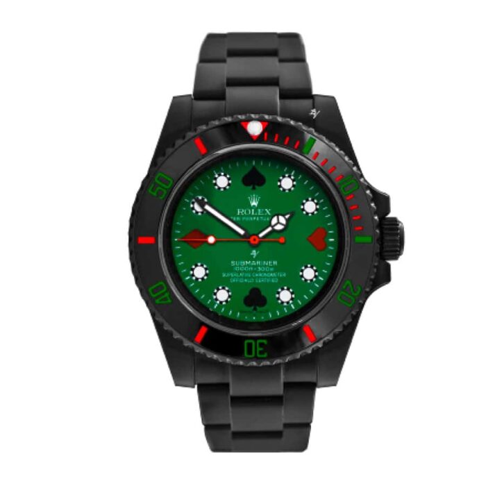 rolex-black-venom-submariner-poker-green-dial-114060-replica-1 Rolex Black Venom Submariner Poker Green Dial 114060 Replica 1