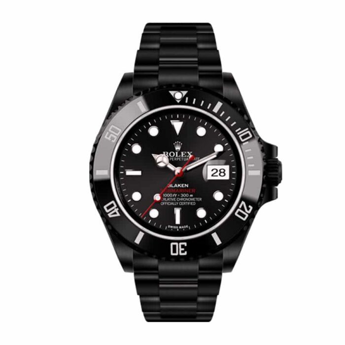 rolex-blaken-submariner-date-singel-red-black-dial-116610n-replica-1 Rolex Blaken Submariner Date Singel Red Black Dial 116610n Replica 1