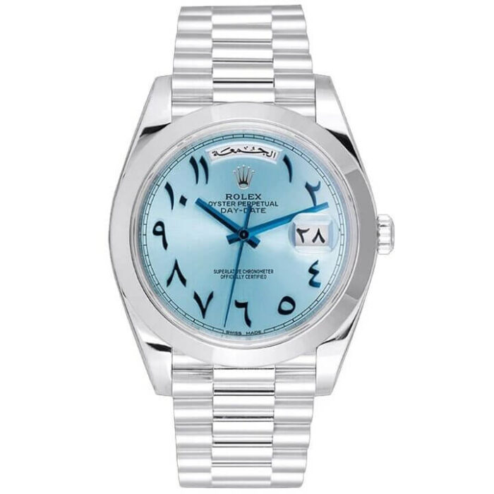rolex-day-date-40-228206-ice-blue-arabic-dial-replica-1 Rolex Day Date 40 228206 Ice Blue Arabic Dial Replica 1