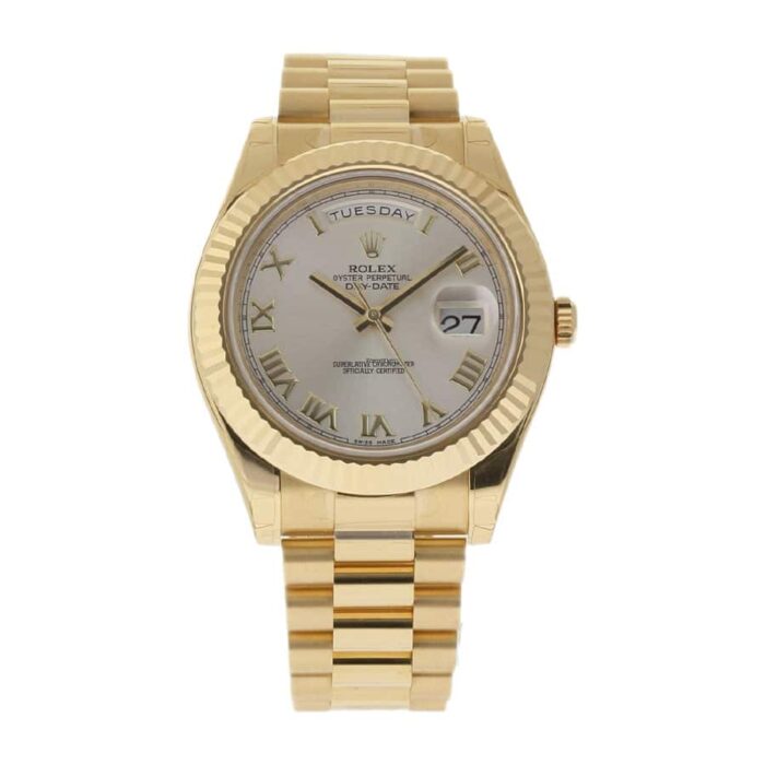 rolex-day-date-ii-collection-gold-silver-white-dial-21823834-1 Rolex Day Date Ii Collection Gold Silver White Dial 21823834 1
