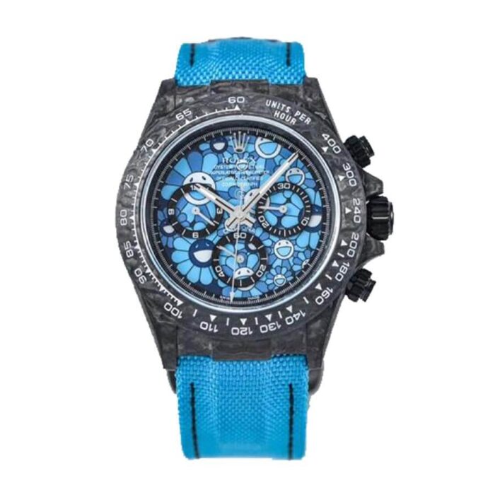 rolex-daytona-cosmograph-automatic-blue-sun-flower-pattern-dial-replica-1 Rolex Daytona Cosmograph Automatic Blue Sun Flower Pattern Dial Replica 1