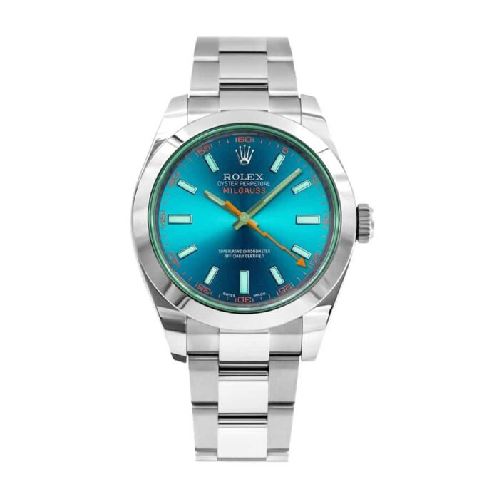 rolex-milgauss-blue-dial-green-crystal-116400gv-oyster-replica-1 Rolex Milgauss Blue Dial Green Crystal 116400gv Oyster Replica 1