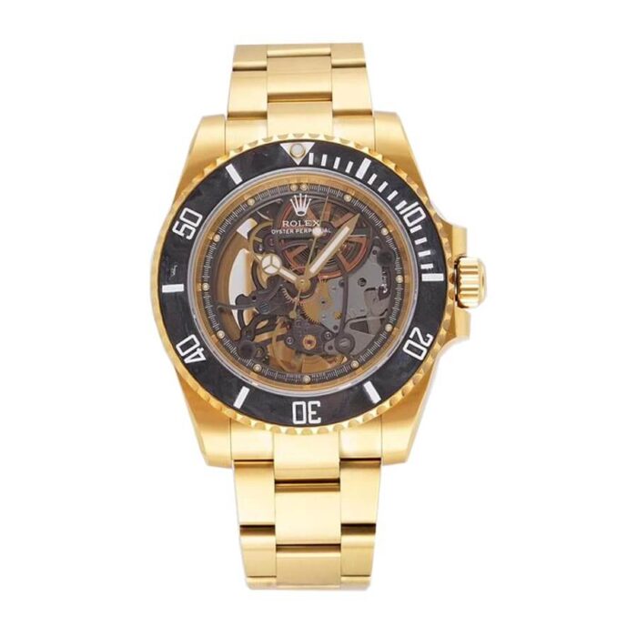 rolex-oyster-perpetual-skeleton-dial-steel-gold-114200-replica-1 Rolex Oyster Perpetual Skeleton Dial Steel Gold 114200 Replica 1