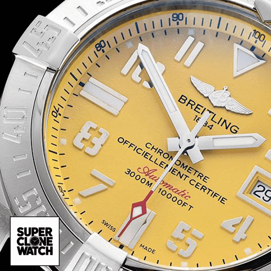 A17330 man yellow dial