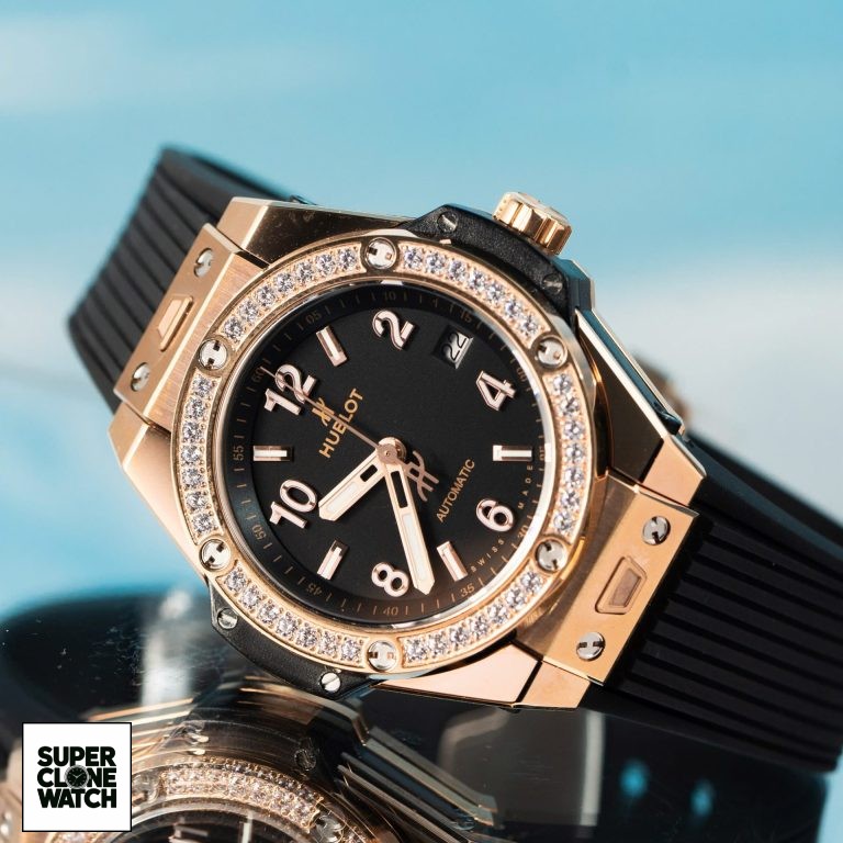 Dong Ho Hublot Big Bang One Click King Gold Replica 11 Mau Den 39mm 7 768x768 1