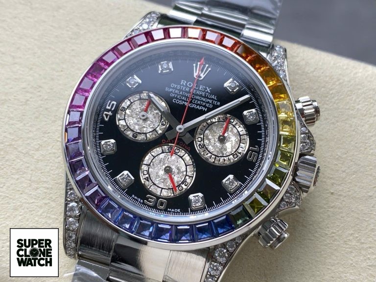 Dong Ho Rolex Cosmograph Rainbow Che Tac Trong Luong 220 Grams 40mm 2 768x576 1