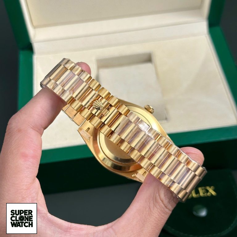 Dong Ho Rolex Day Date 228238 Replica 11 Mat Vang May Caliber 3255 Thuy Sy Nha May AR 40mm 4 768x768 1
