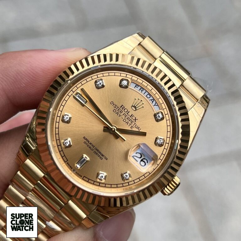 Dong Ho Rolex Day Date Vang Champagne Fake May Thuy Sy 40mm 3 768x768 1