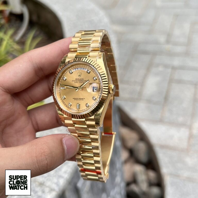 Dong Ho Rolex Day Date Vang Champagne Fake May Thuy Sy 40mm 4 768x768 1