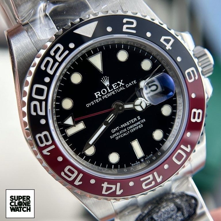 Dong Ho Rolex GMT Master II Coke Replica Cao Cap Nha May Clean 40mm 2 768x768 1