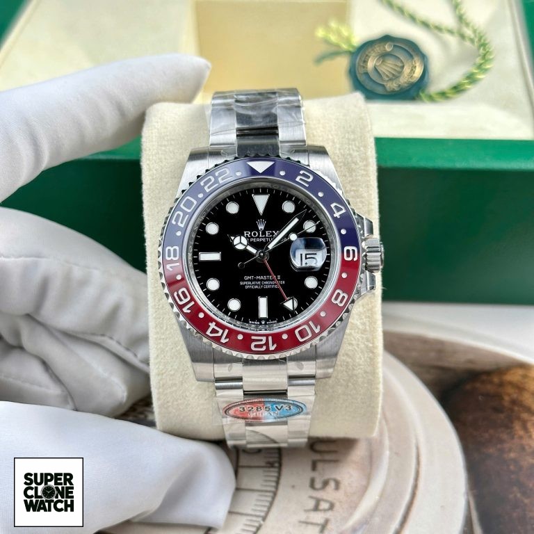 Dong Ho Rolex Pepsi GMT Master II 126710blro Replica 11 Day Oyster Nha May Clean V3 40mm 2 768x768 2