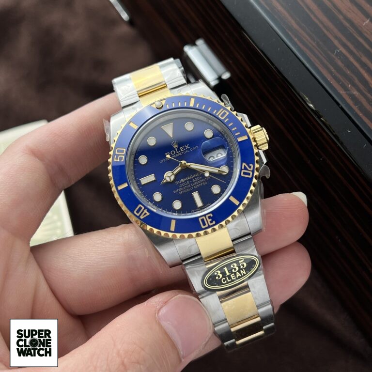 Dong Ho Rolex Submariner 126613LB Rep 11 Mat So Xanh Duong Clean 41mm 1 768x768 1