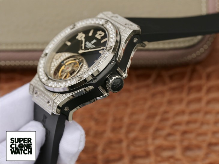 Replica Hublot Tourbillon Diamond Watch 4