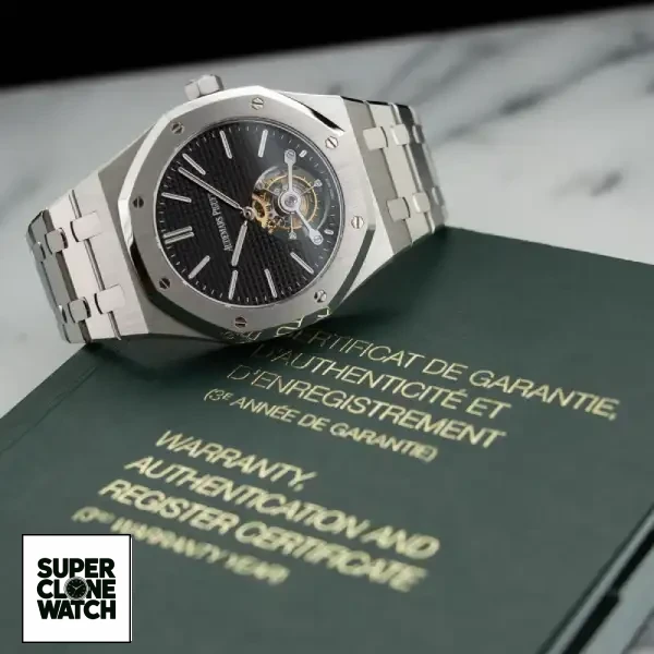 ap royal oak black dial 1