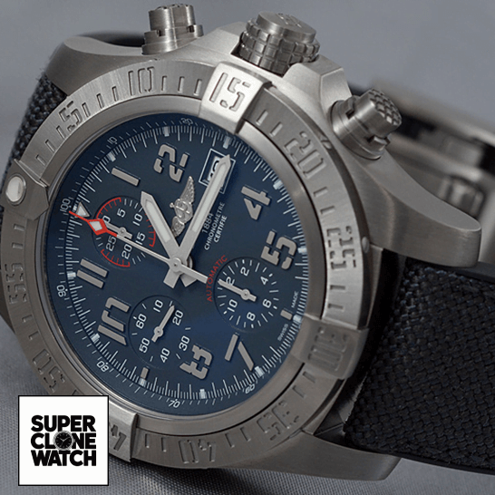 breitling avenger E13383101M2W1 replica tiltedleft