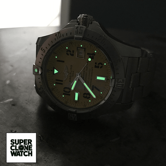 breitling aeromarine avenger seawolf man lume