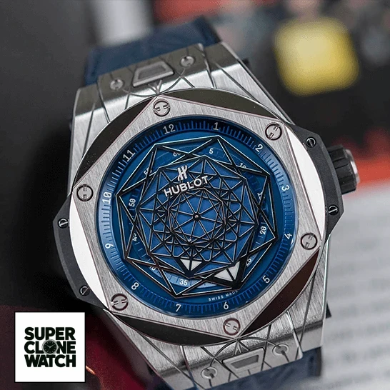 hublot big bang sang bleu titanium blue watch 415