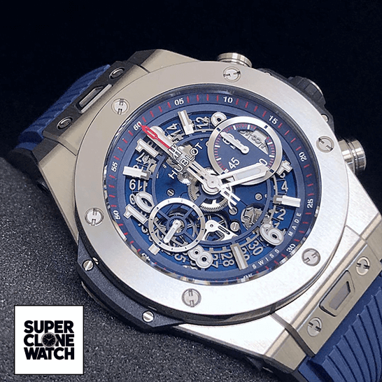hublot big bang unico blue 411 NX 5179 RX replica front
