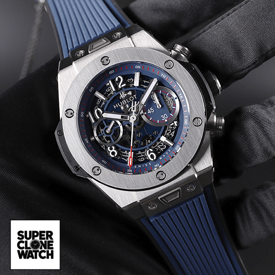 hublot big bang unico blue 411 NX 5179 RX replica in hand