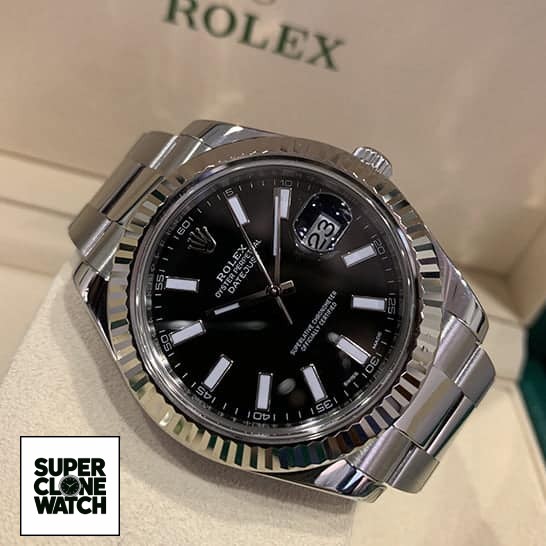 rolex datejust silver replica1