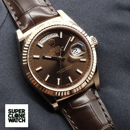 rolex day date 118139 replica chocolate