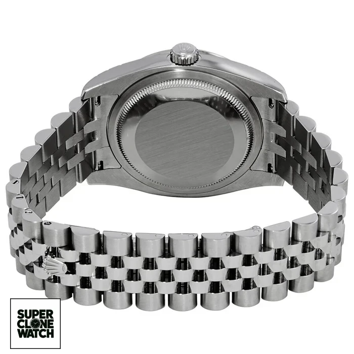 rolex oyster perpetual datejust 36 black mother of pearl dial stainless steel jubilee bracelet automatic men s watch