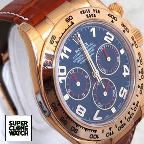 rolex daytona cosmograph 116518 yellow gold blue dial