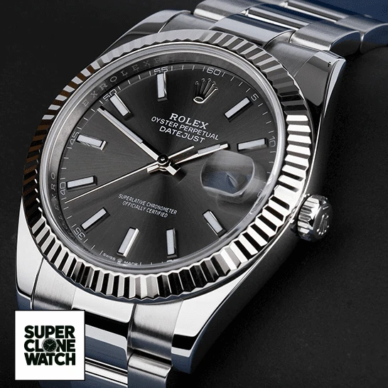rolex datejust 126334 0013 steel grey dial oyster