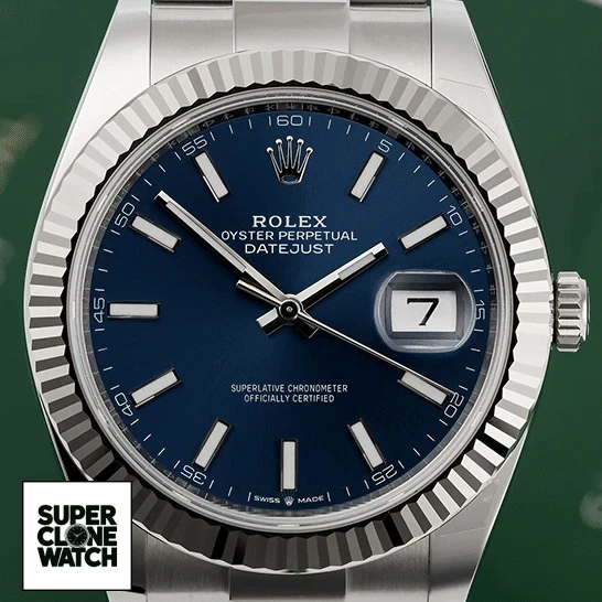 rolex datejust 126334 steel automatic blue dial oyster
