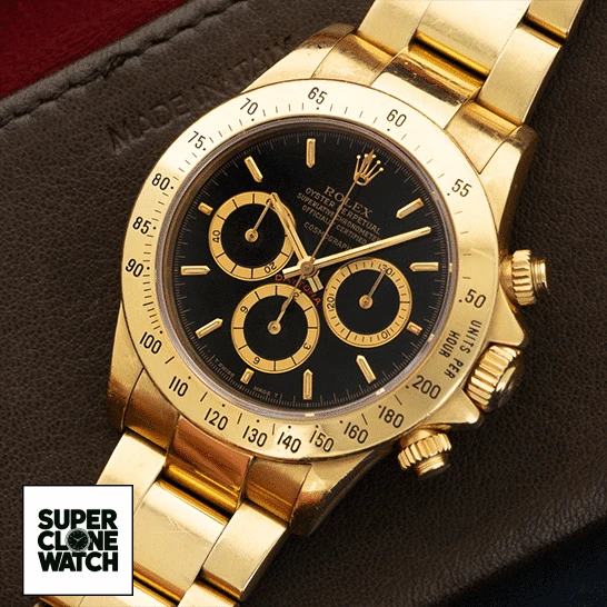 rolex daytona cosmograph yellow gold black dial 16528 oyster