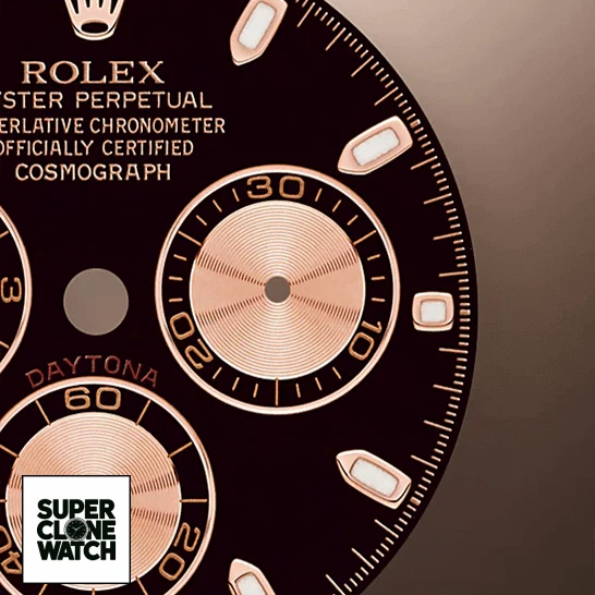 rolex daytona cosmograph daytona automatic rose gold 116515LN replica dial unitedluxurynet 1