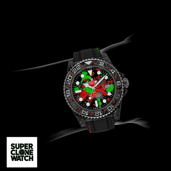 rolex diw carbon gmt master II motley gmt man dial man