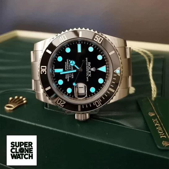 rolex submariner ceramic bezel black dial 116610ln lumunances 1