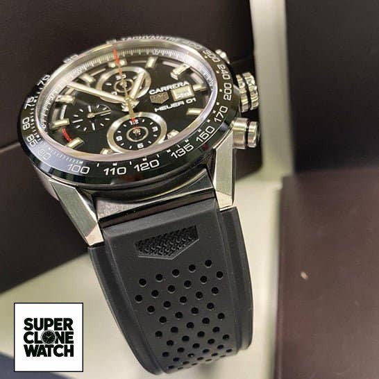 tag carrera black rubber replica1 1