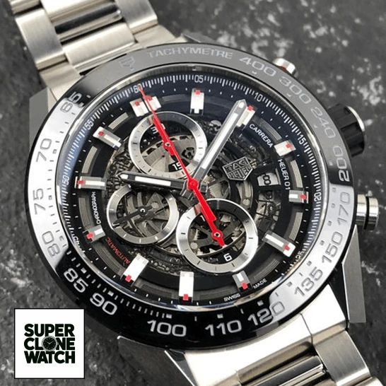 tag heuer carrera calibre heuer 01 automatic chronograph CAR2A1W left