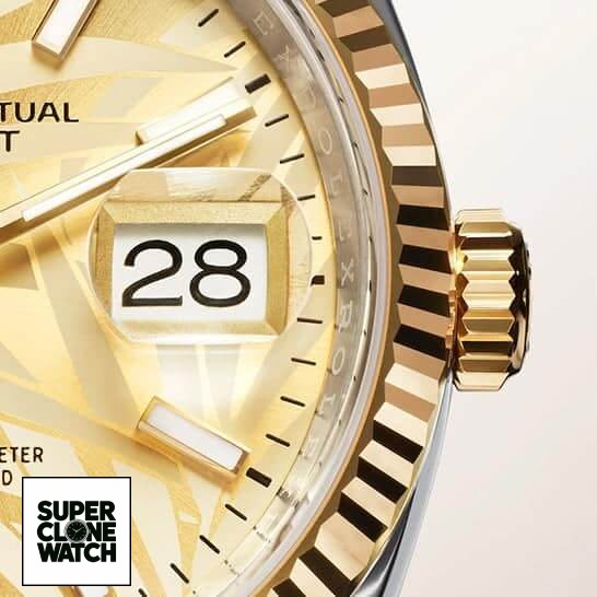 unitedluxury rolex datejust yellow gold front