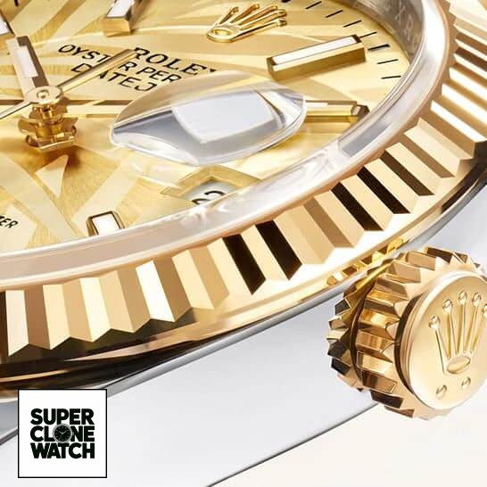unitedluxury rolex datejust yellow gold sapphire