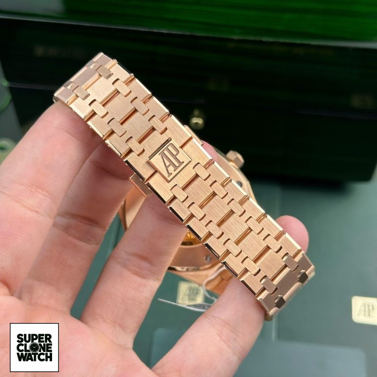 Dong Ho Audemars Piguet Royal Oak 15400 Che Tac Boc Vang That Mat Den ZF 41mm 9 768x768 1