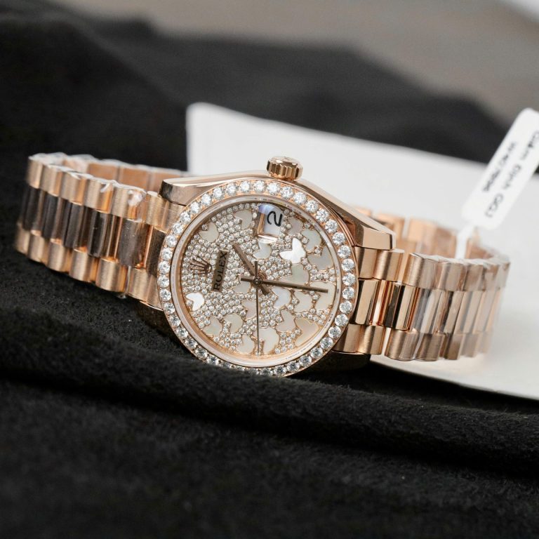 Dong Ho Rolex DateJust Mat So Butterfly Che Tac Boc Vang Hong Do Kim Cuong Tong Hop 31mm 9 768x768 1