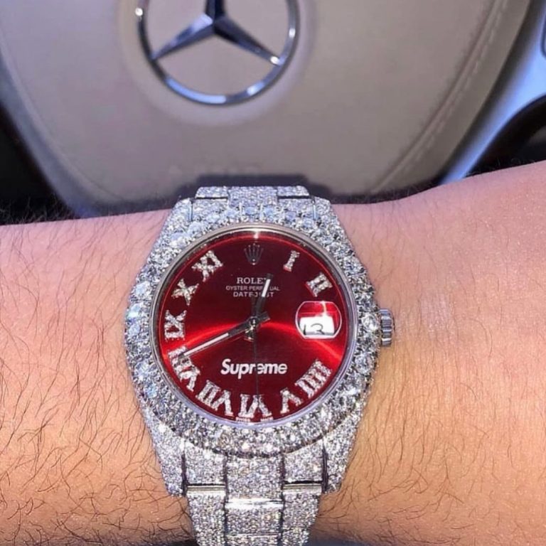 Dong Ho Rolex DateJust Supreme Dinh Full Kim Cuong Moissanite Mat Do 41mm 8 768x768 1
