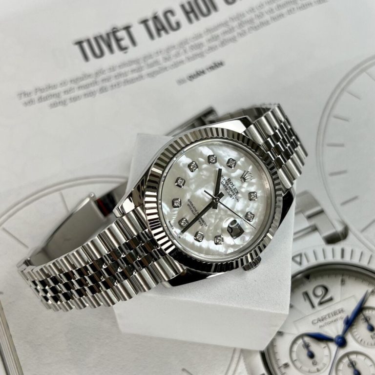Dong Ho Rolex Nam Rep 11 Do Mat Xa Cu Coc Moissanite DateJust 41mm 3 768x768 1