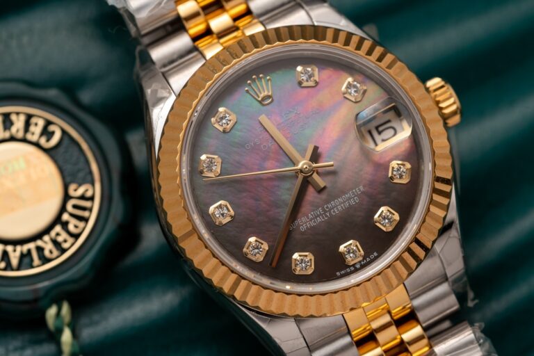 Dong Ho Rolex Nu DateJust 278273 Replica 11 Mat Xa Cu Tim 31mm 3 768x512 1